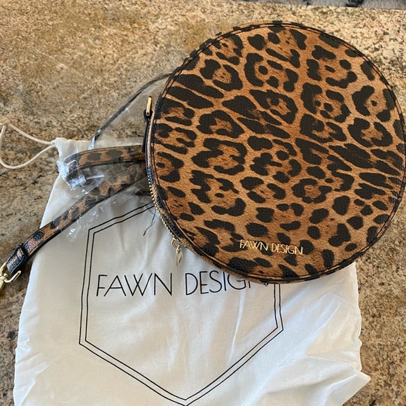 Fawn Design Handbags - Fawn Design leopard circle bag- New